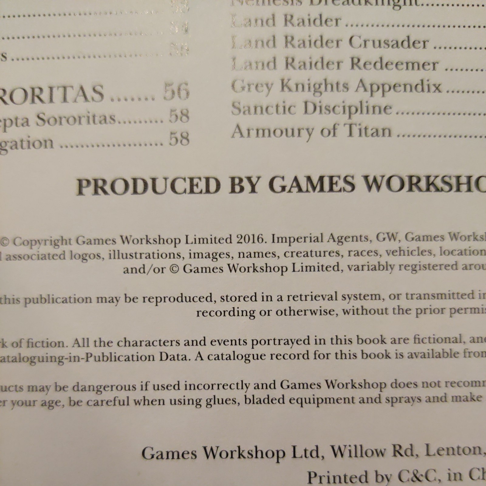 Warhammer 40k Imperial Agents Codex 2016 Hardback Rare Oop