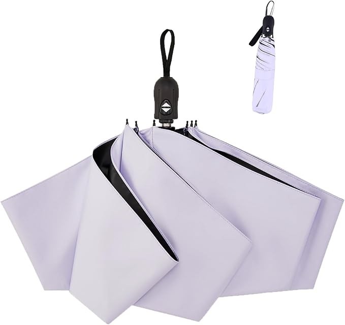 konciwa UV Protection Umbrella Suitable Sun/Rain Purple Color Automatic 199g