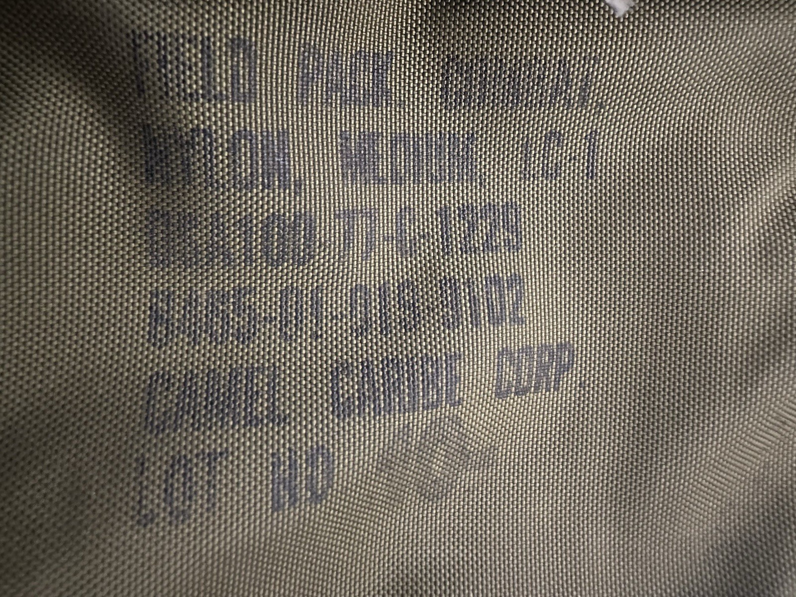 VTG 1977 Combat Field Pack Olive Drab Nylon Backpack Medium No Frame/ Straps