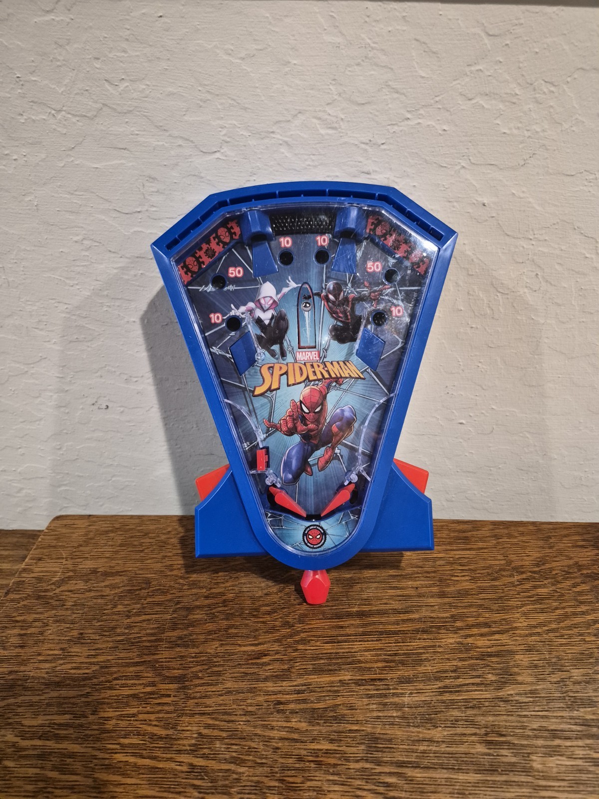 World Tech ToysSpider-Man Tabletop Baseball Pinball Game Toy11" X 8"