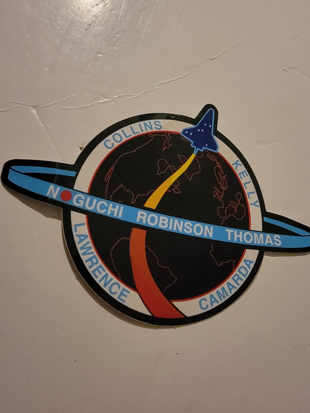 NASA STS-114 Noguchi Robinson Thomas Collins Kelly Lawrence Camarda Sticker