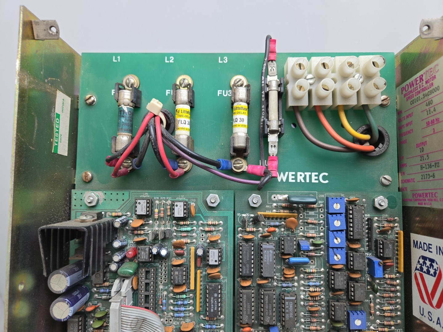 Powertec C0101.S4CH000 Brushless Dc Motor Speed Controller 3Ph Output 10Hp 21.5A