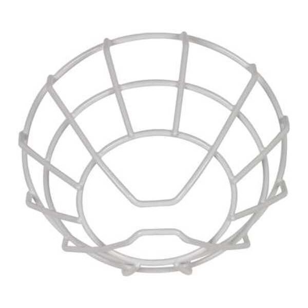 Wire Cage, Steel, Surface Mount, 8 1/4 in W x 8 1/4 in H x 3 1/2 in D, White