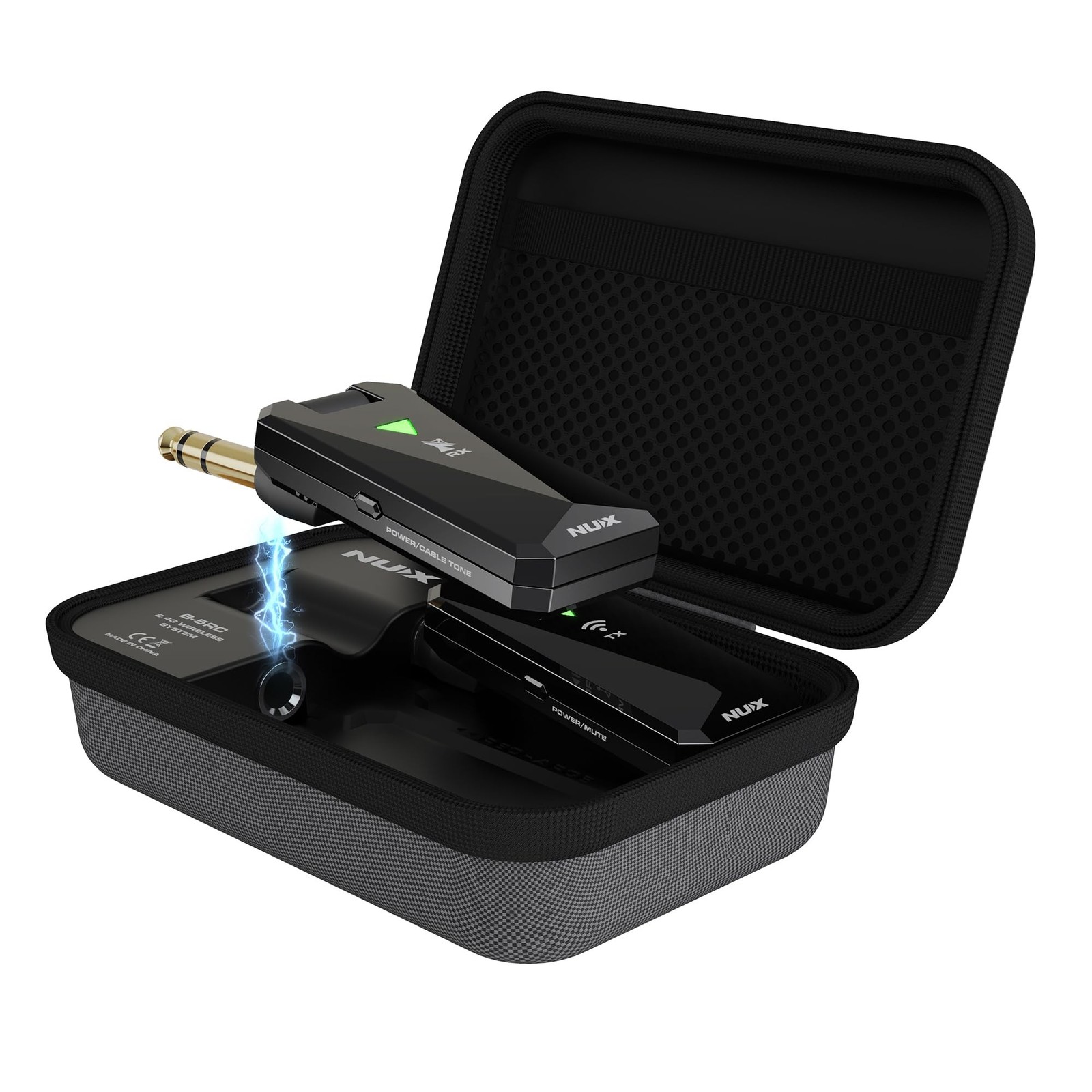 NUX B-5RC Wireless Guitar System with Charging Case, 2.4GHz Wireless Transmit...