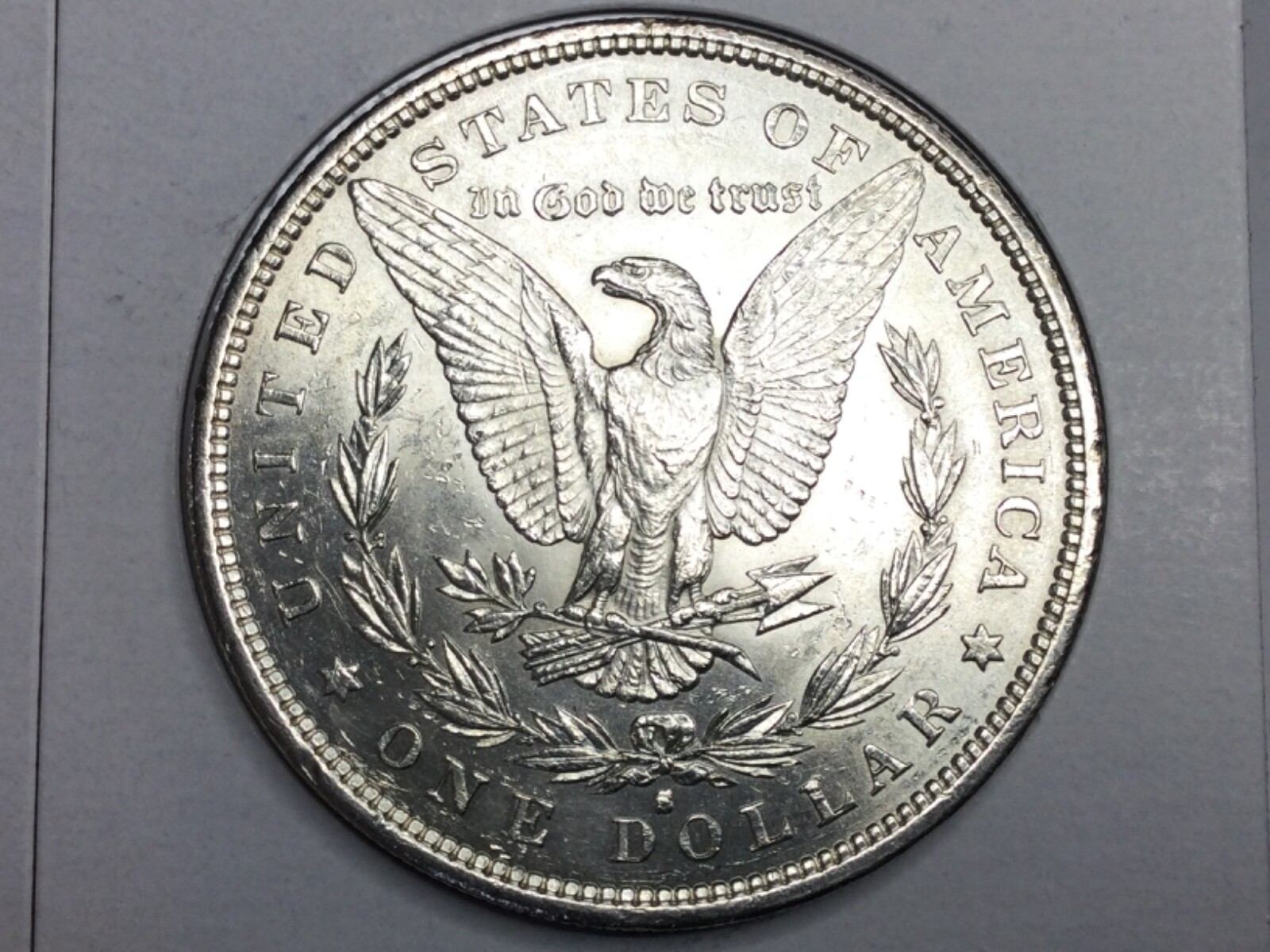 1890-S Morgan Dollar in uncirculated