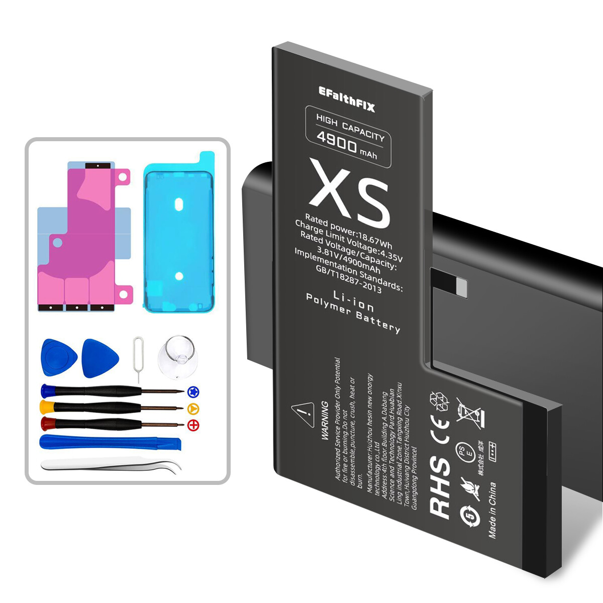 For iPhone XS 4900mAh Replacement OEM Internal Battery High Quality Tool Kit LOT