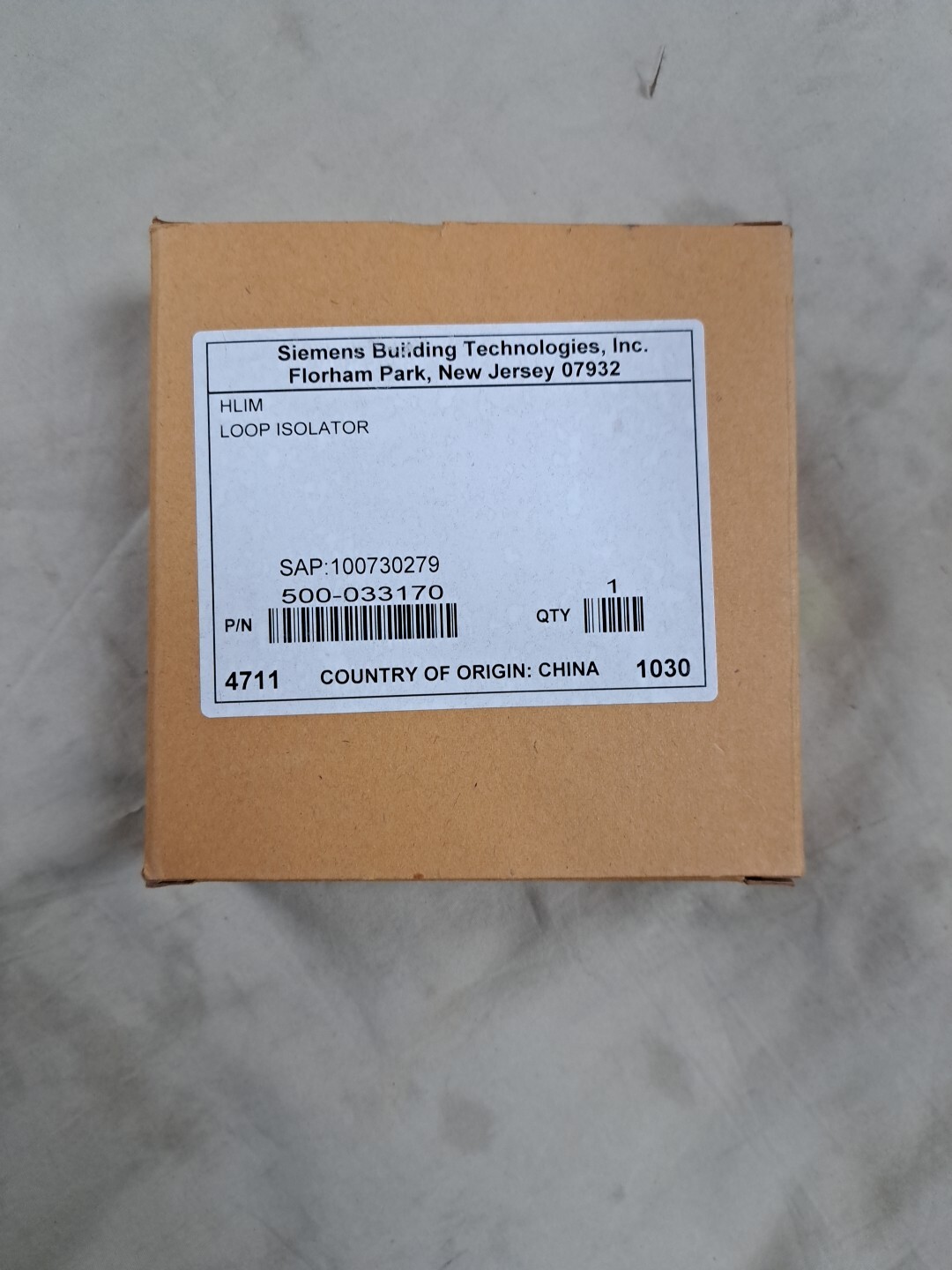 SIEMENS HLIM / 500-033170 FIRE ALARM LOOP LINE ISOLATOR MODULE NIB!