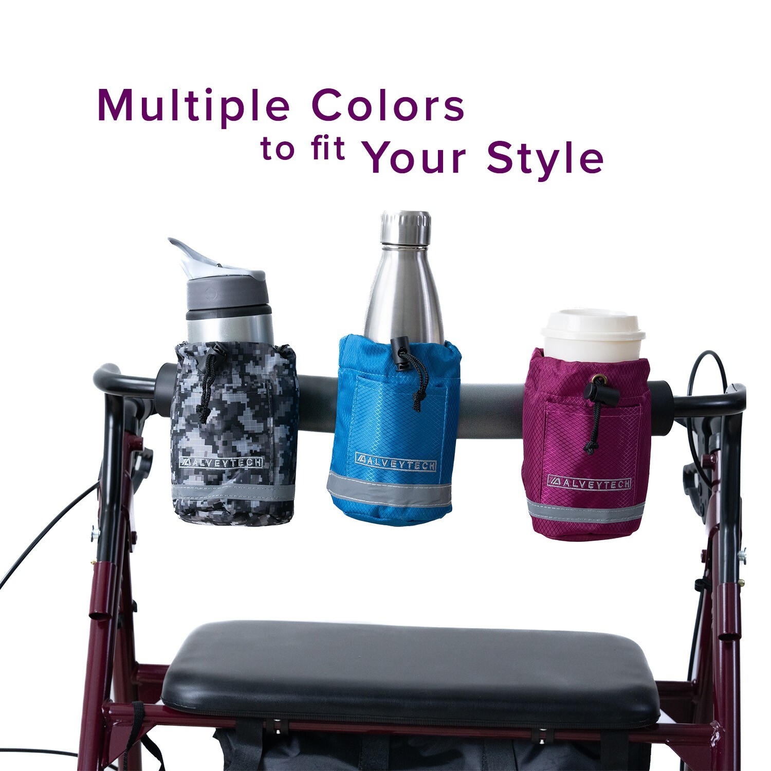 Berry Unbreakable Universal Cup Holder for Mobility E-Bikes/Walker/Stroller