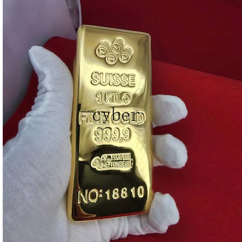 Simulated Swiss Bank Gold Bars 1000G/300g/200g Film and Television Props