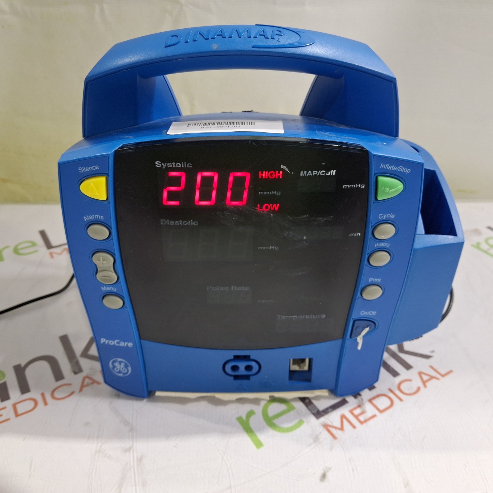 GE Healthcare Dinamap ProCare 200 Patient Monitor