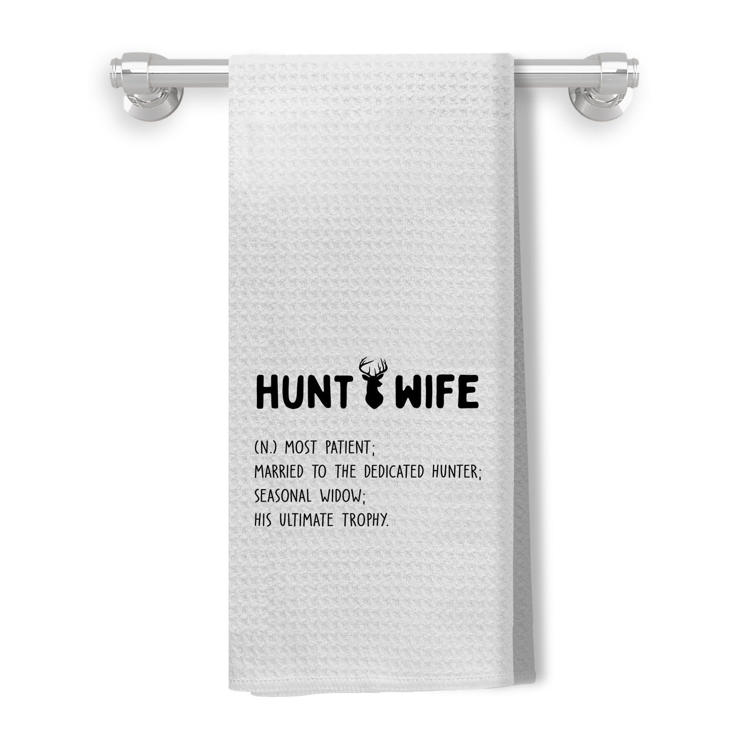 Hunt Wife Gifts Kitchen Towels, Hunting Gifts for Women Hand Towels, Hunter's...