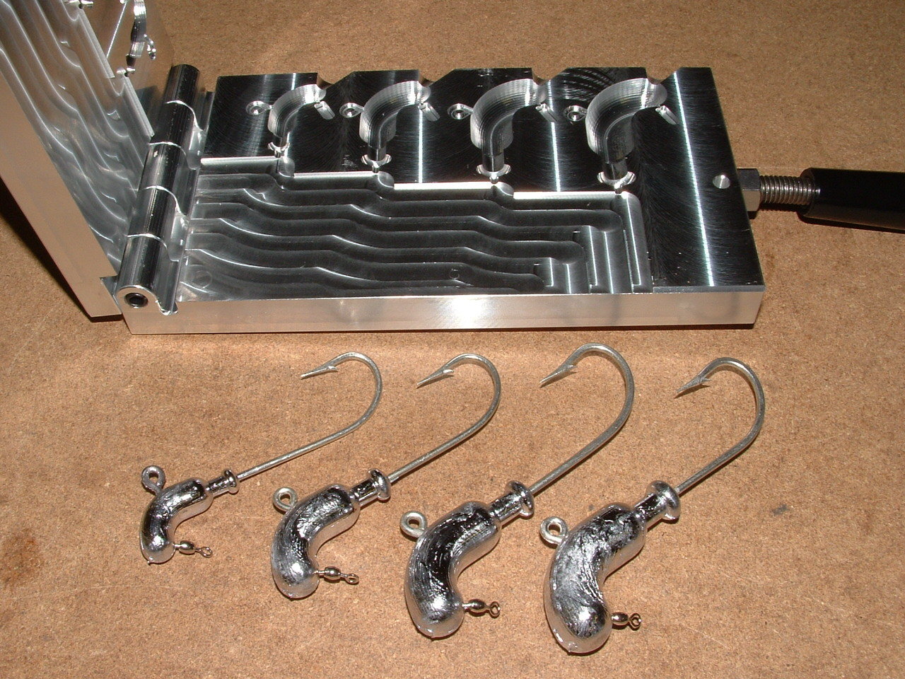 Saltwater Pony Jig mold 1,2,3,4oz CNC Aluminum Spinner Horse Head