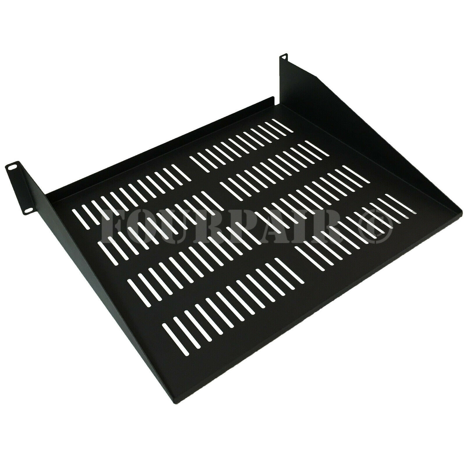 2 Pack - 19" 2U Cantilever Data Server Network Rack Mount Vented Shelf 15" Deep