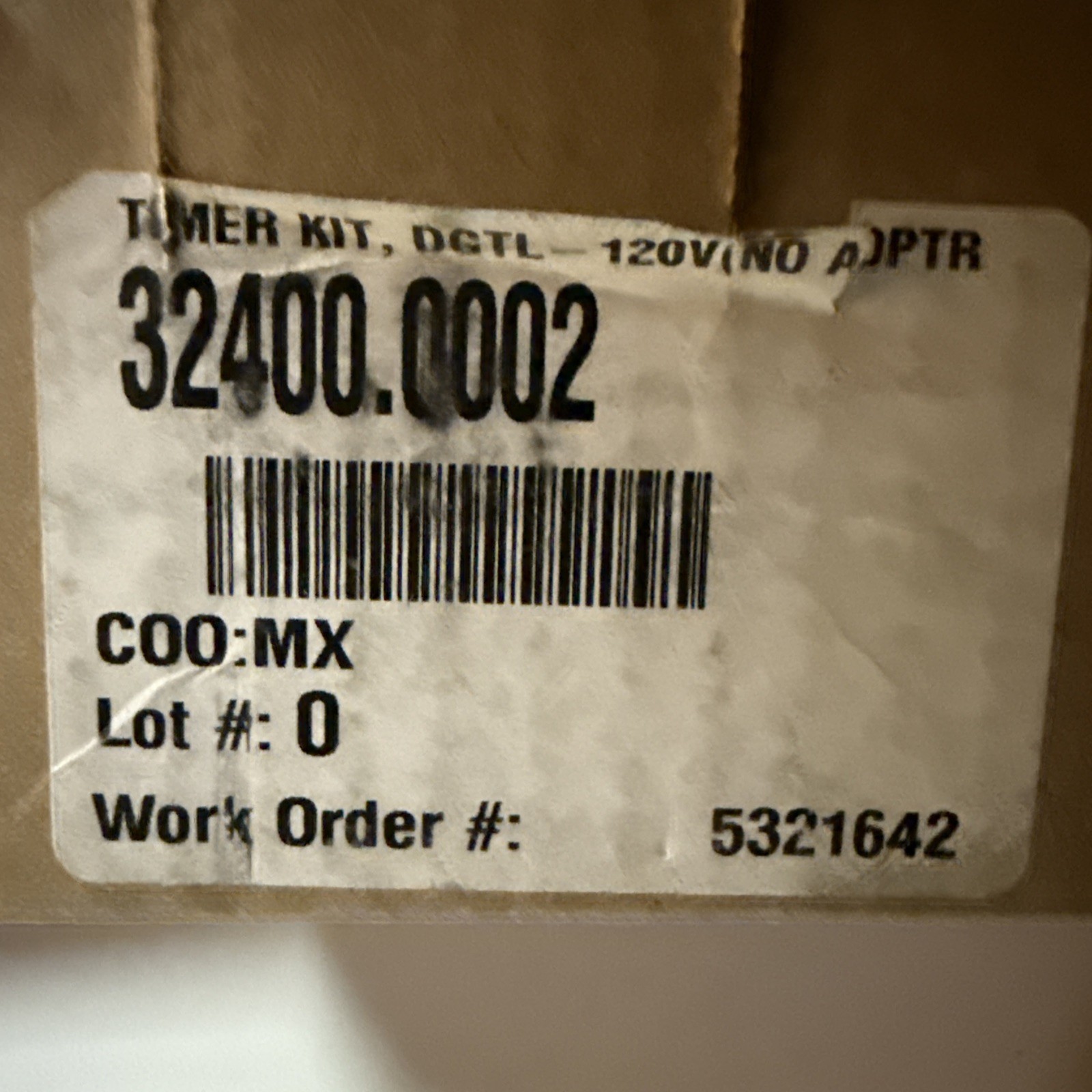 OEM Bunn Timer Kit, Digital, 120V 32400.0002