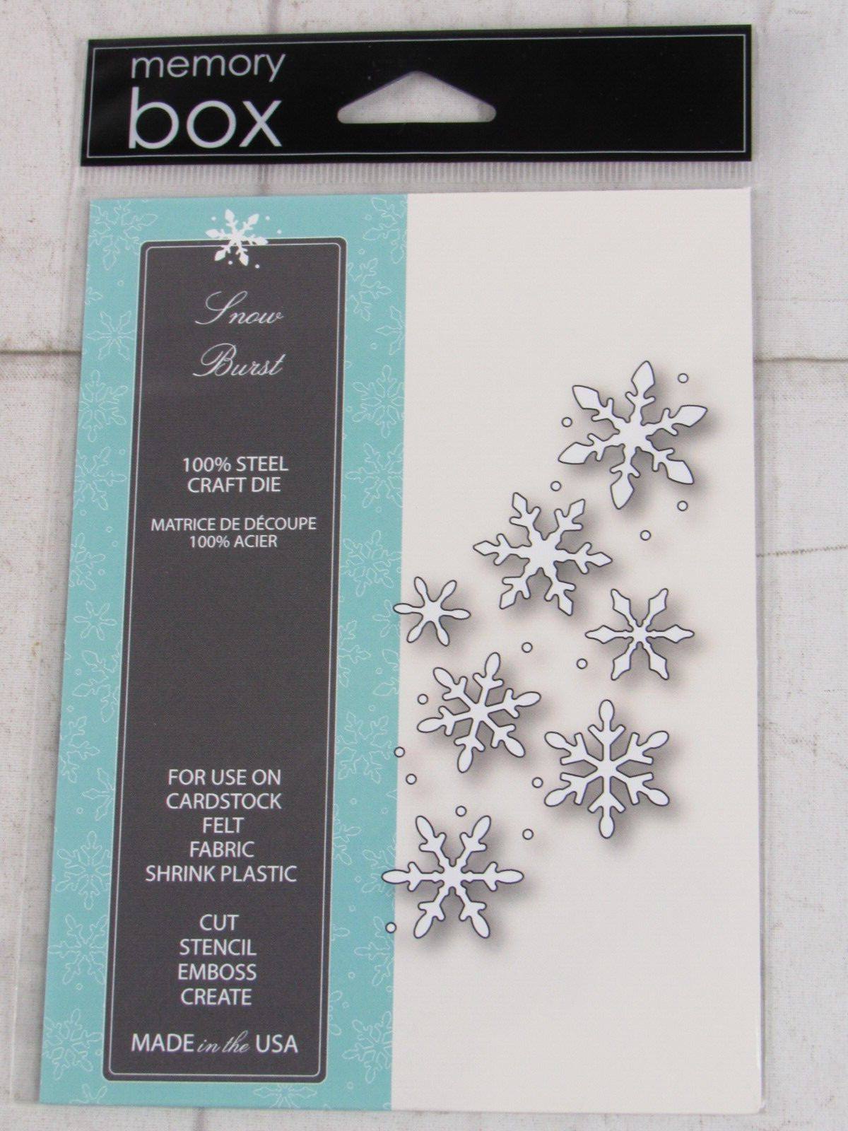 Memory Box Steel Craft Die, Snow Burst, 99175