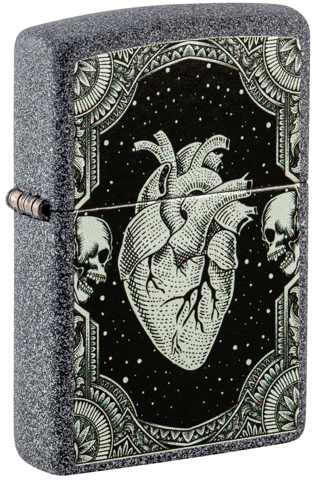 Zippo Heart Design Iron Stone 48720