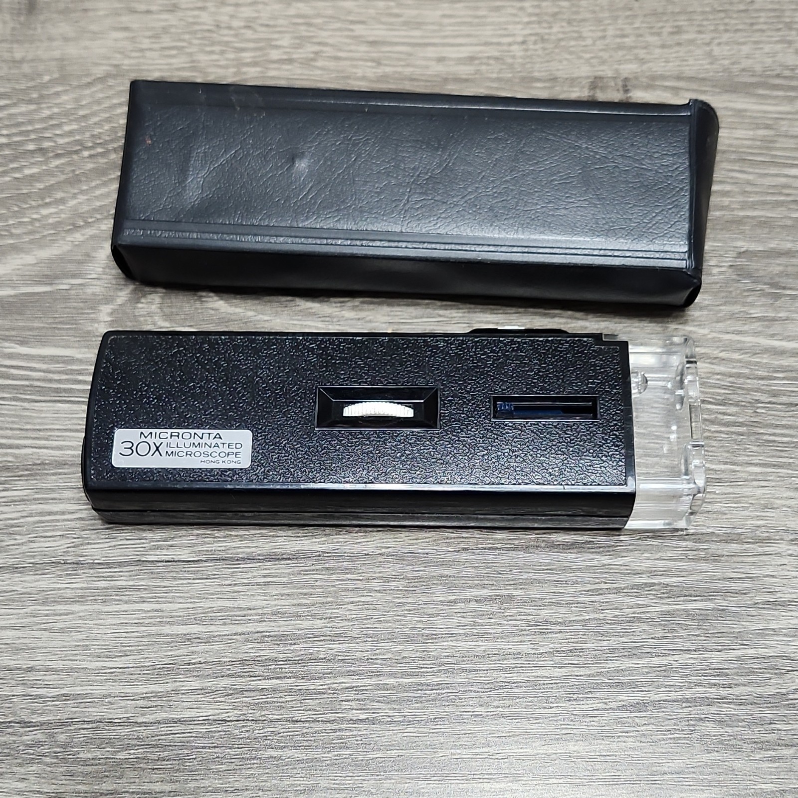 Micronta 30X Illuminated Pocket Microscope Monocular with Case
