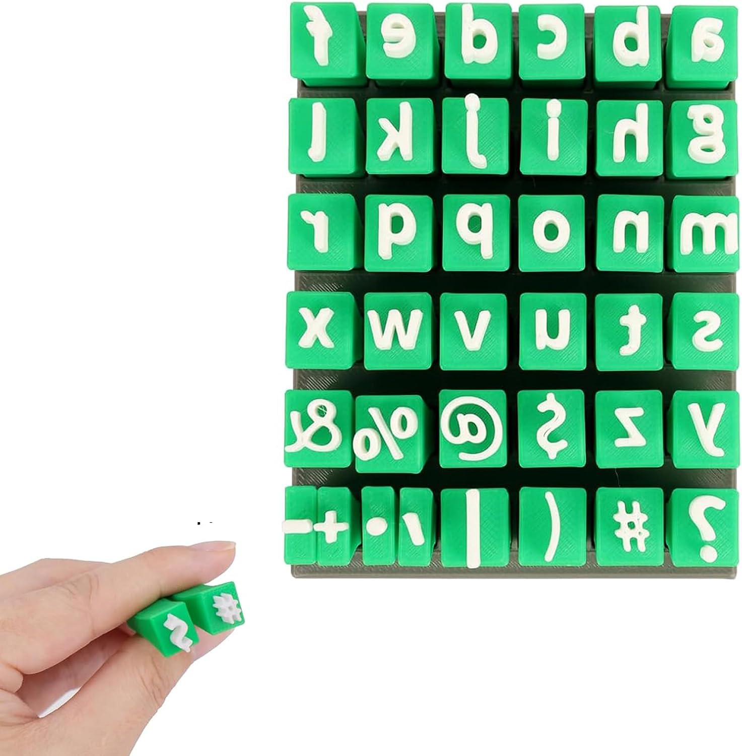 36 Clay Letter Stamps - DIY Handmade Ceramic Decorative Letter Mold Accessories