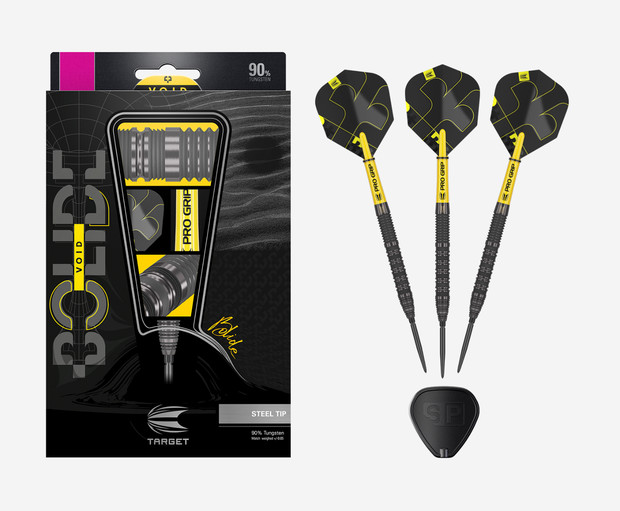 TARGET BOLIDE VOID 01 SWISS POINT 90% TUNGSTEN 24 GRAM STEEL TIP DARTS 190260