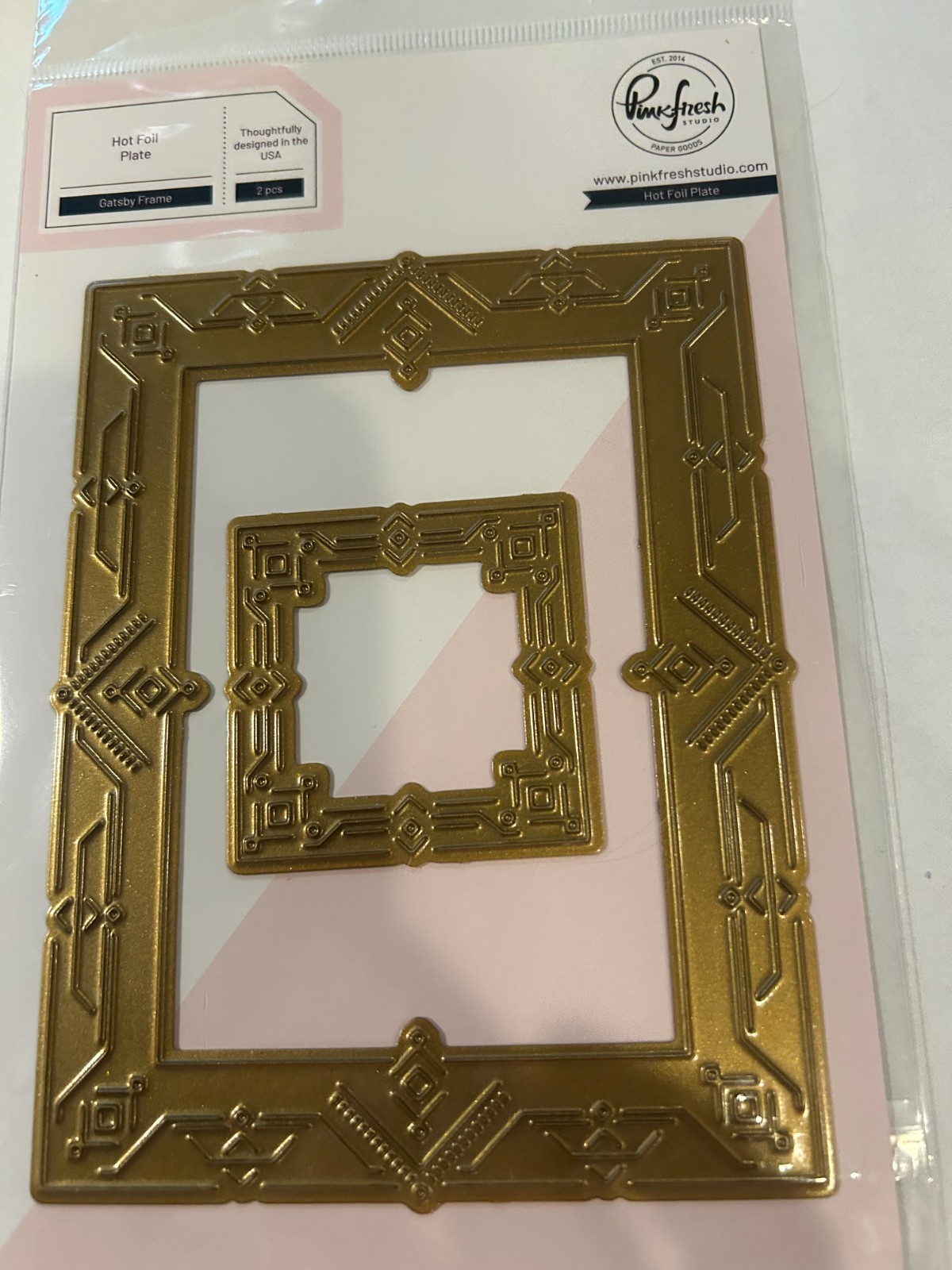 Pinkfresh Studio Gatsby Frame Hot Foil Plate Set