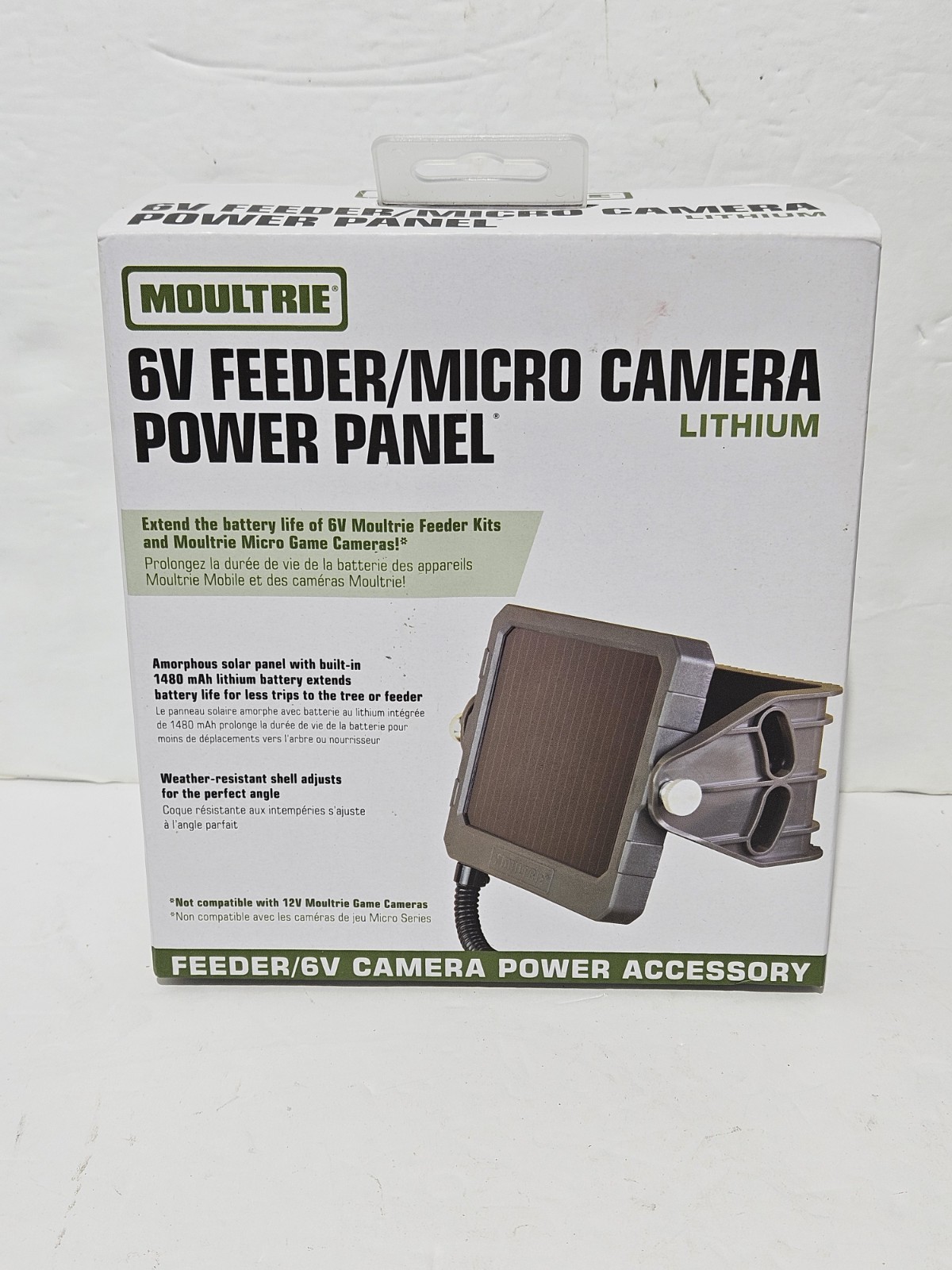 Moultrie 6V Feeder/Micro Camera Power Panel Lithium Solar Panel