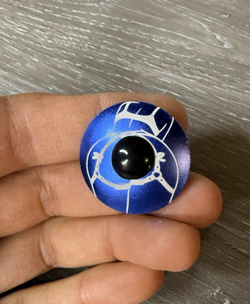 Hot Girl Butt Bike Stem Top Cap 1 1/8" Blue Thick Booty with Bolt and Plug