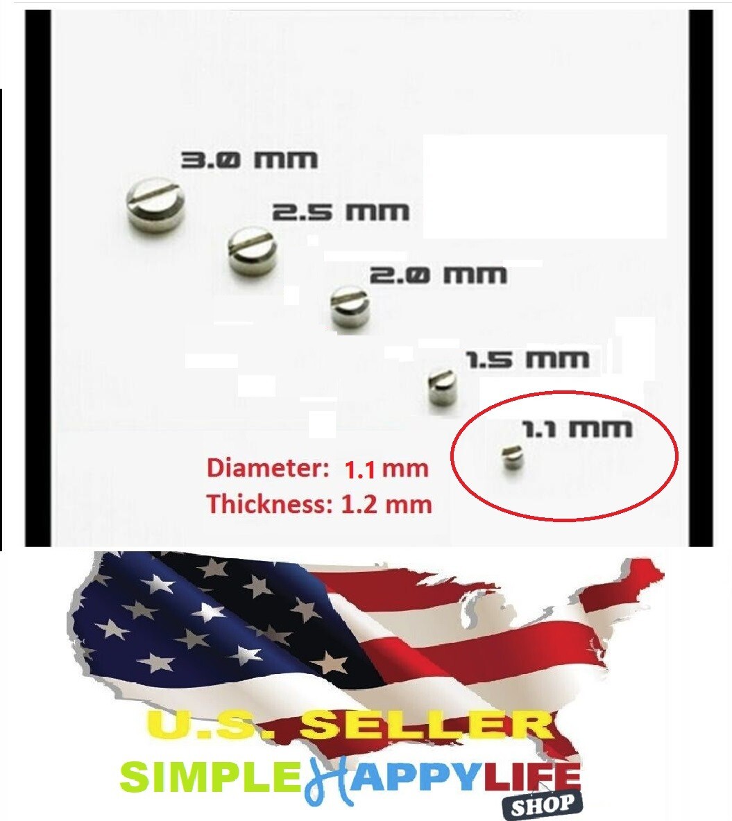 Metal Armor Detail Up Φ 1.1 mm Screws Parts For MG HG Gundam Model ❶USA❶