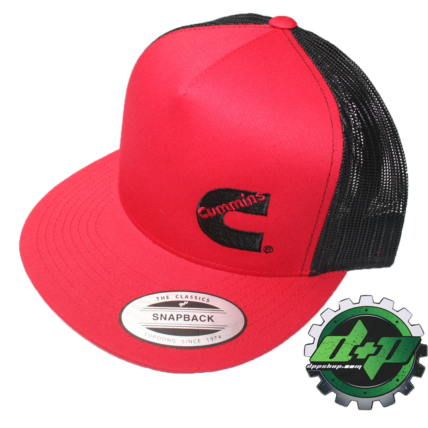 Cummins trucker mesh summer cummings hat ball cap flatbill snap back flat bill