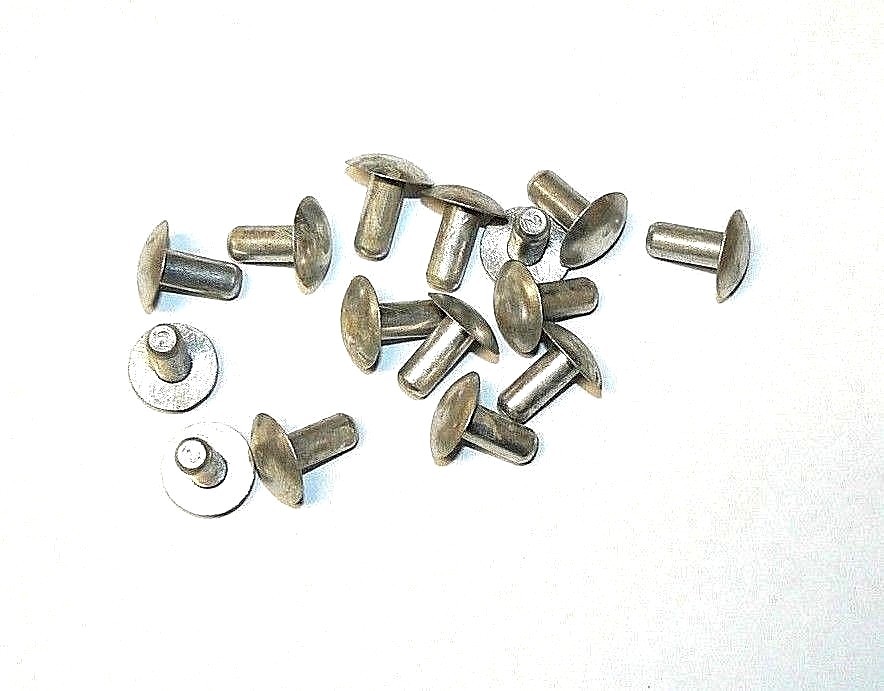 1/4" x 9/16" Full Brazier Head Solid Aluminum Rivet - 1100F -  (SOFT) - 100 Pcs.