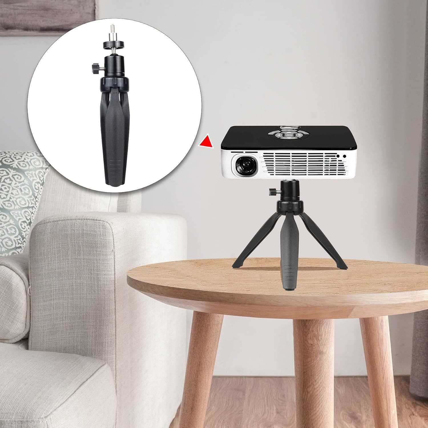 Mini Projector Tripod Mount Compatible with Most Mini Projectors Adjustable