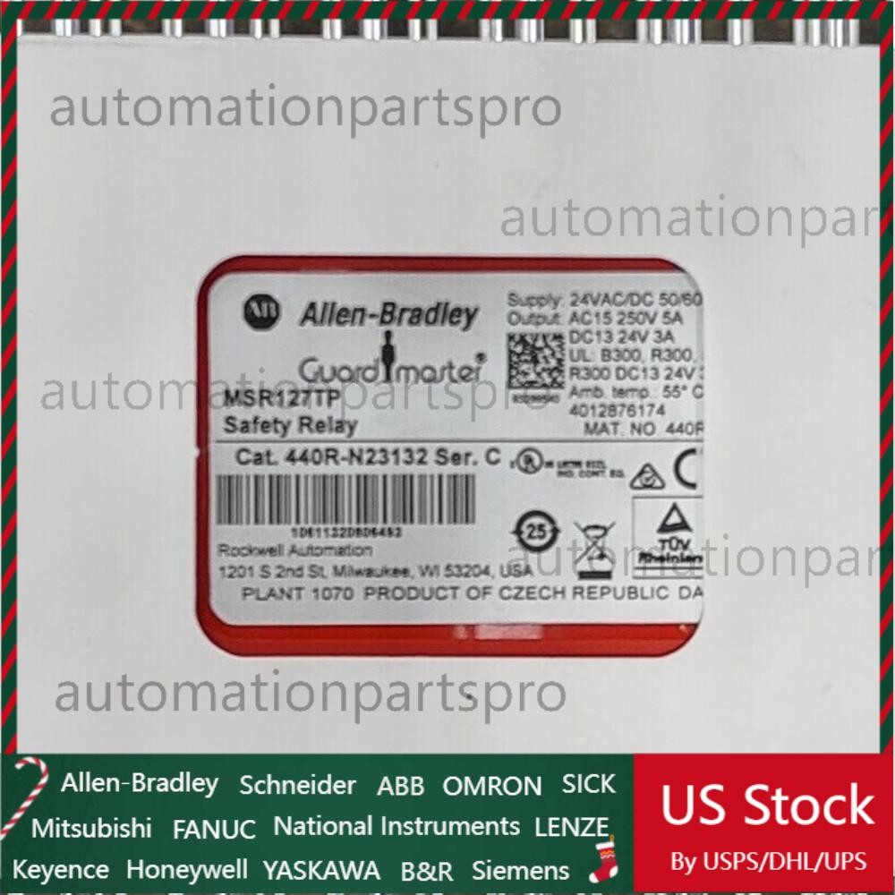 New Allen-Bradley 440R-N23132 Safety Relay GuardMaster MSR127TP 440RN23132 In US