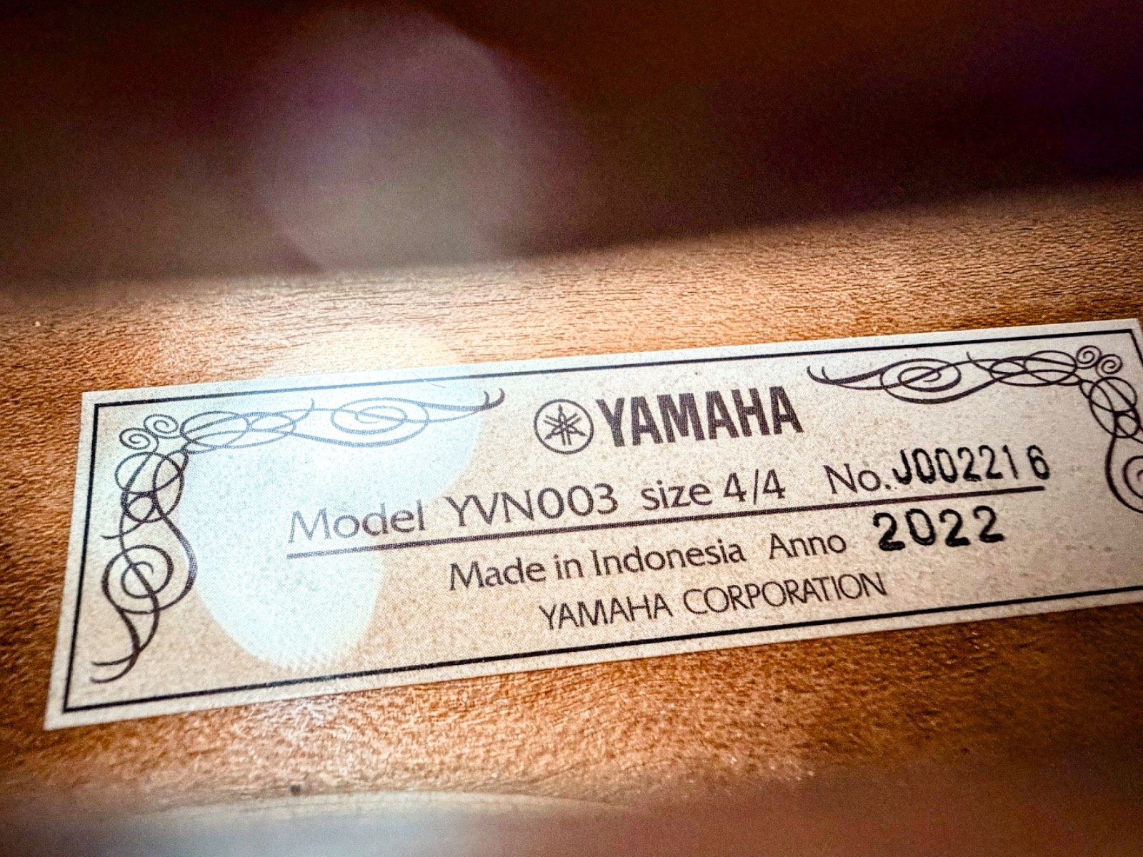 Yamaha YVN003 4-String 4/4 Violin with Case G1025