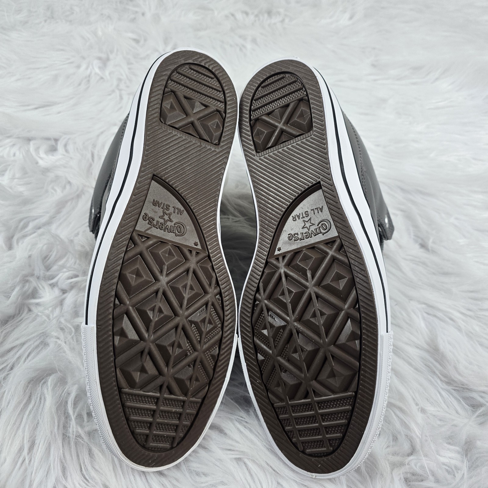 Converse CTAS High Street Mid Shoes A09524C Shark Gray Faux Leather Mens Size 9