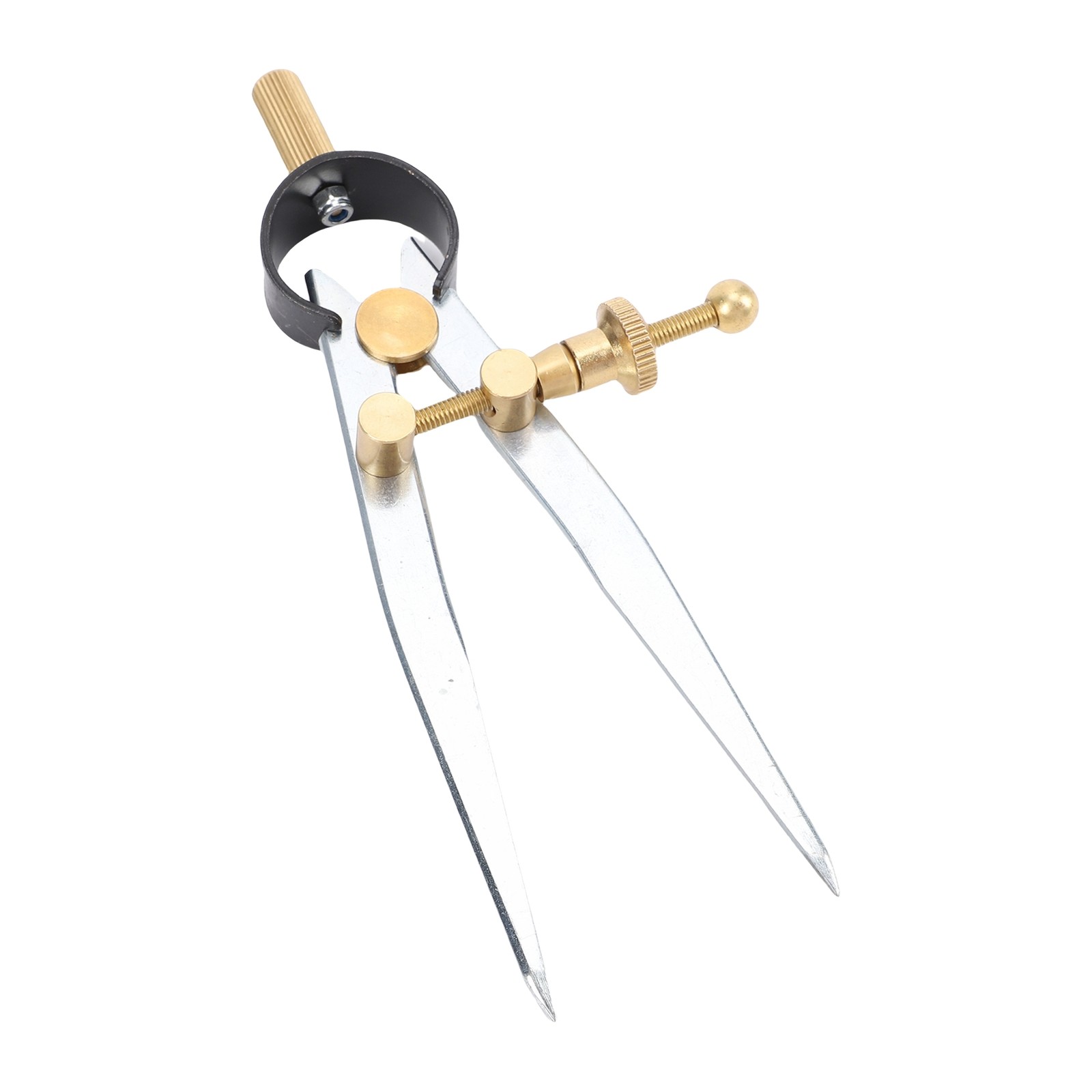 Spring Wing Divider Caliper Adjustable Lockable 4in Steel Leather Compass⭐