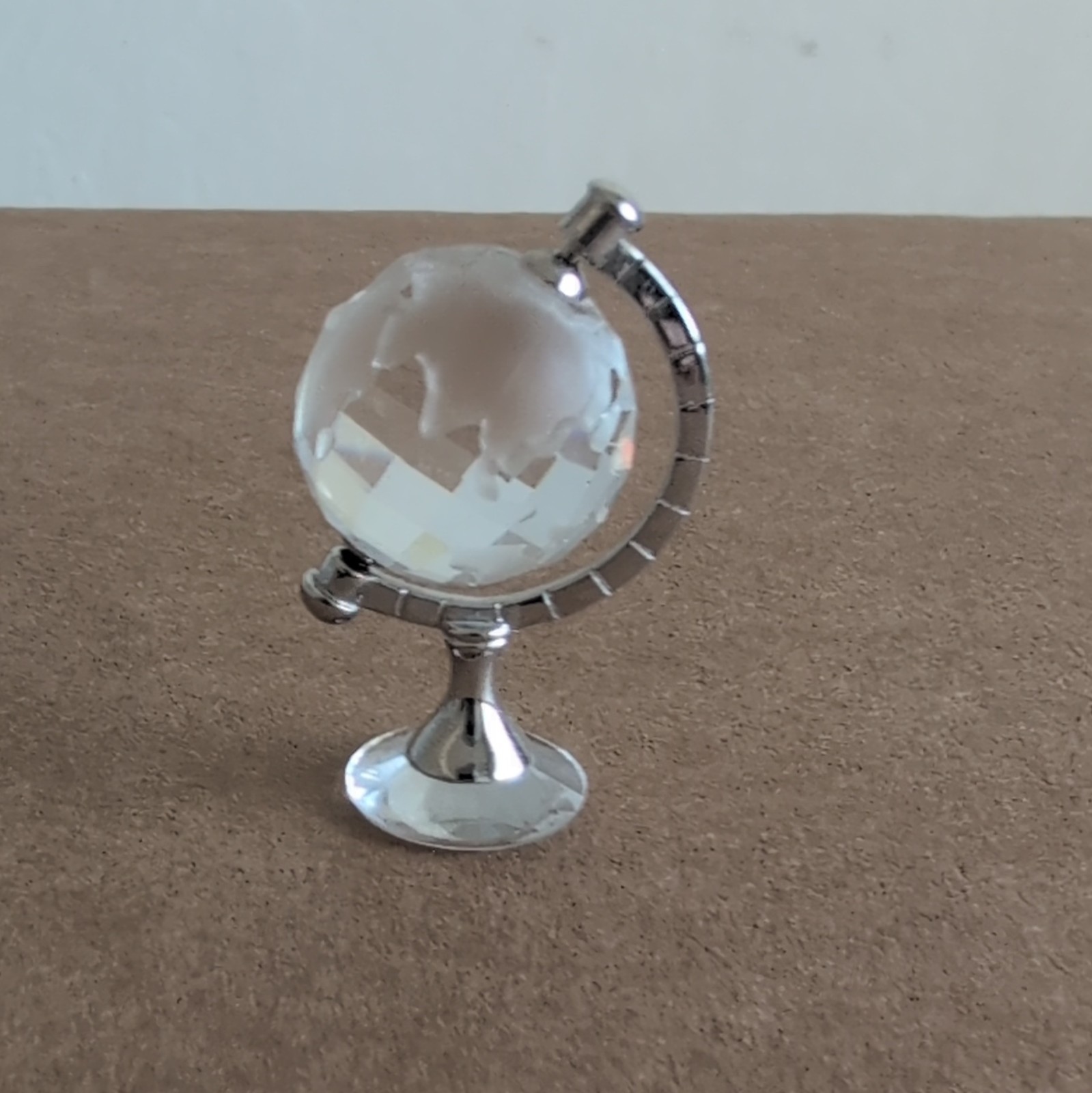 Vintage Swarovski Mini Silver Accent Globe