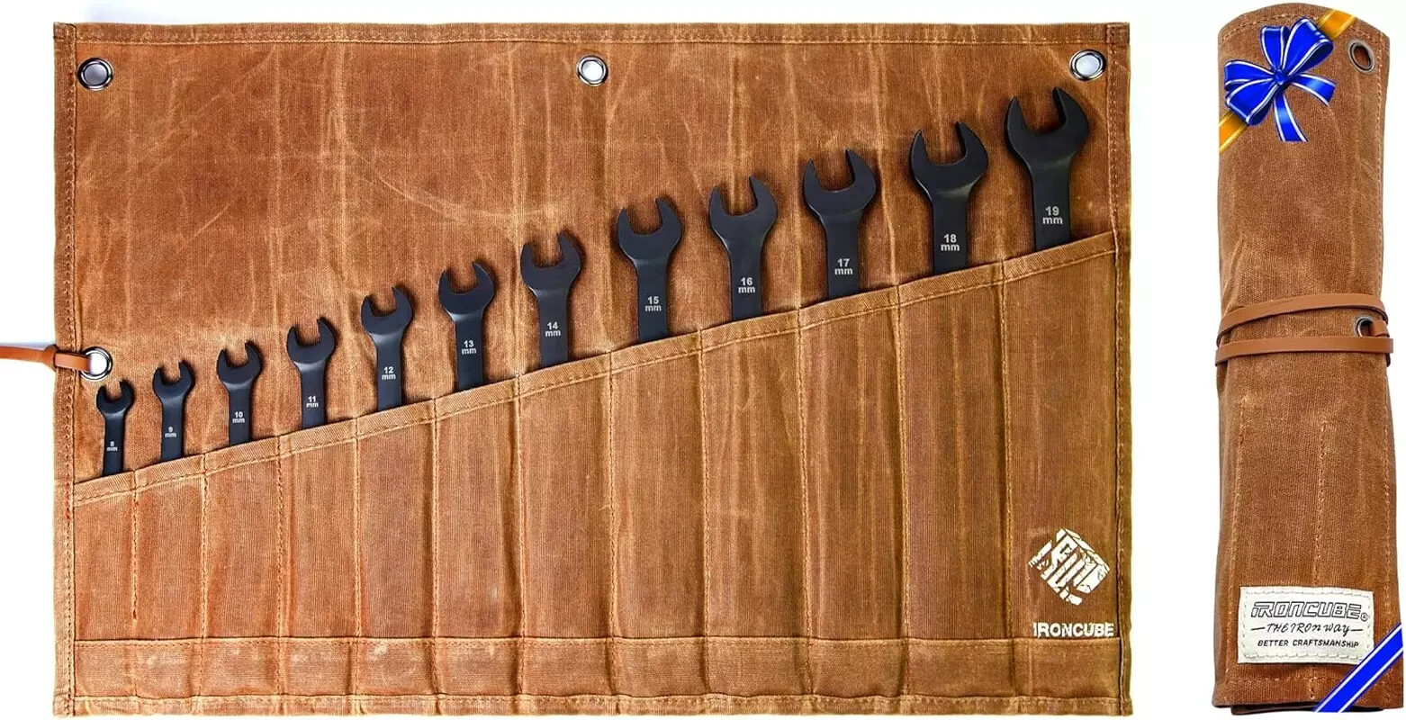 Tool Pouch, Roll-Up Storage Bag for Hand Tools & Wrenches
