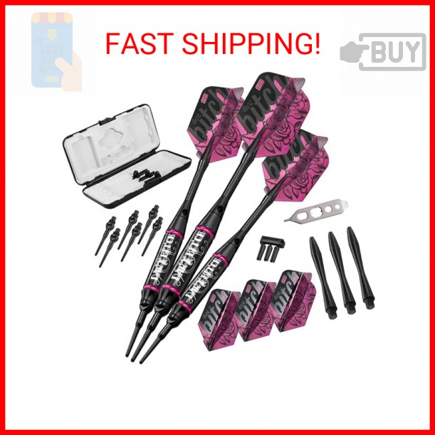 Viper by GLD Products Vanity Soft Tip Darts with Storage/Travel Case: Dart Bitch