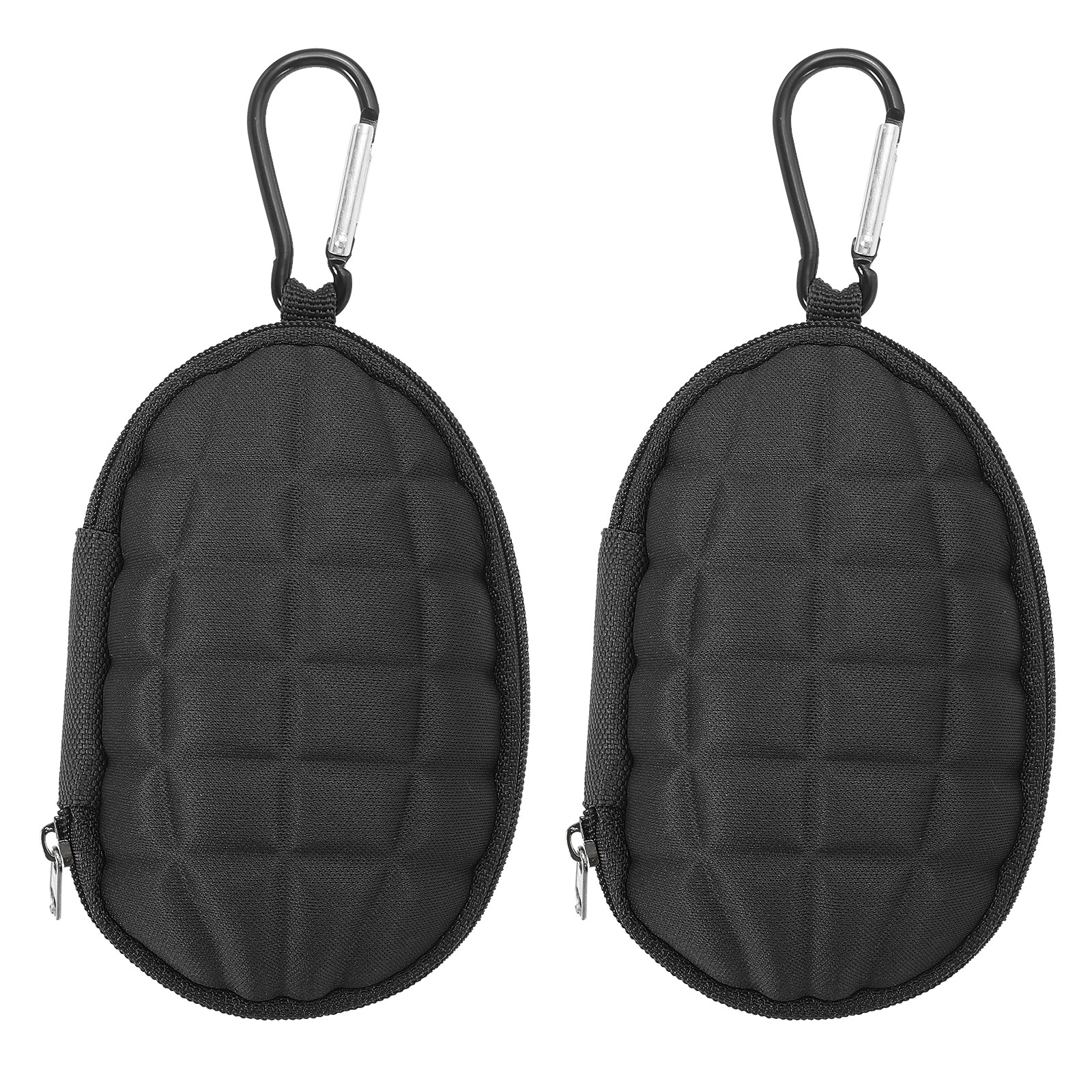 2pcs Billiard Accessories Storage Bag Chalk Case Bag Portable Coin Purse Black