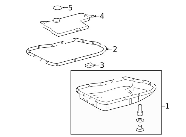 Genuine Toyota Avalon Camry Highlander Sienna Venza V6 Transmission Pan Gasket 3
