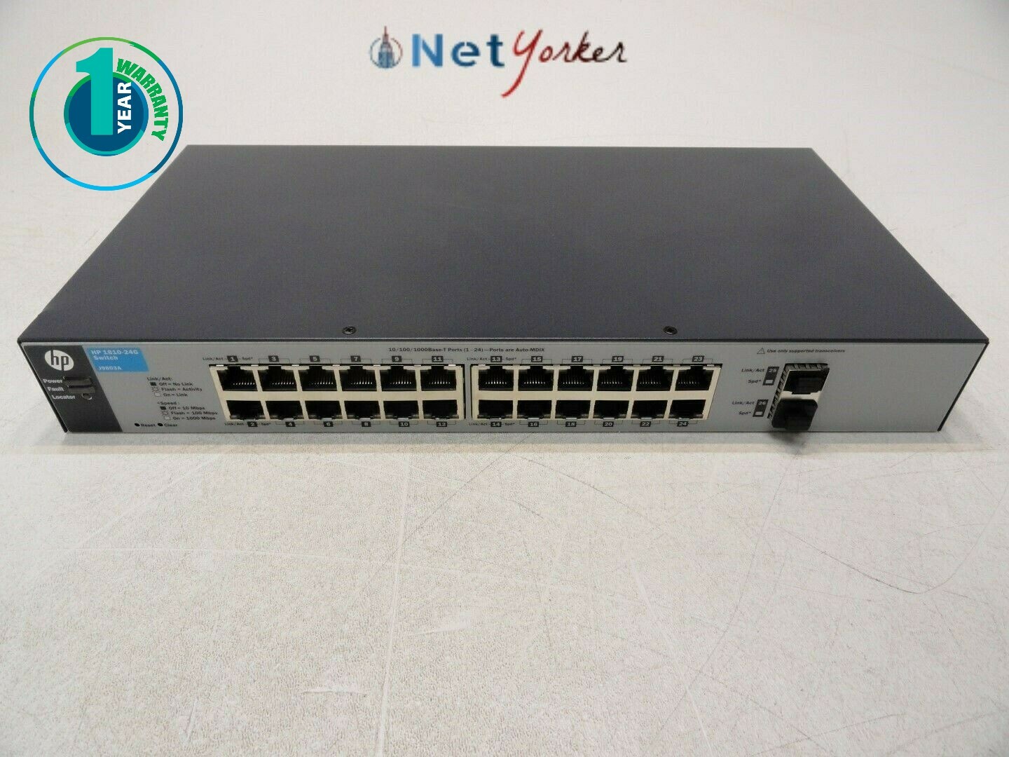 HP J9803A 1810-24G 24 Port Gigabit Ethernet Switch - Same Day Shipping