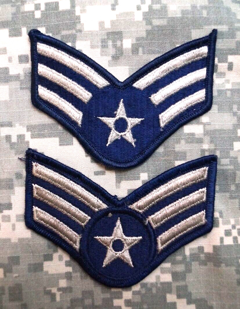 Military Patch US Air Force Dress Color Pre-'91 Senior Airman/SrA Rank MALE