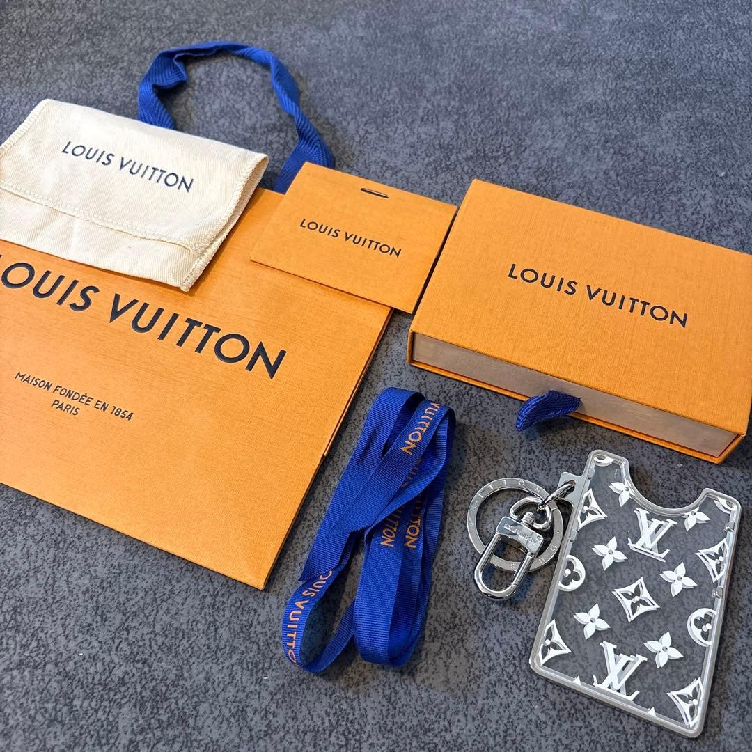 LOUIS VUITTON Key Holder LV Prism ID Keyring