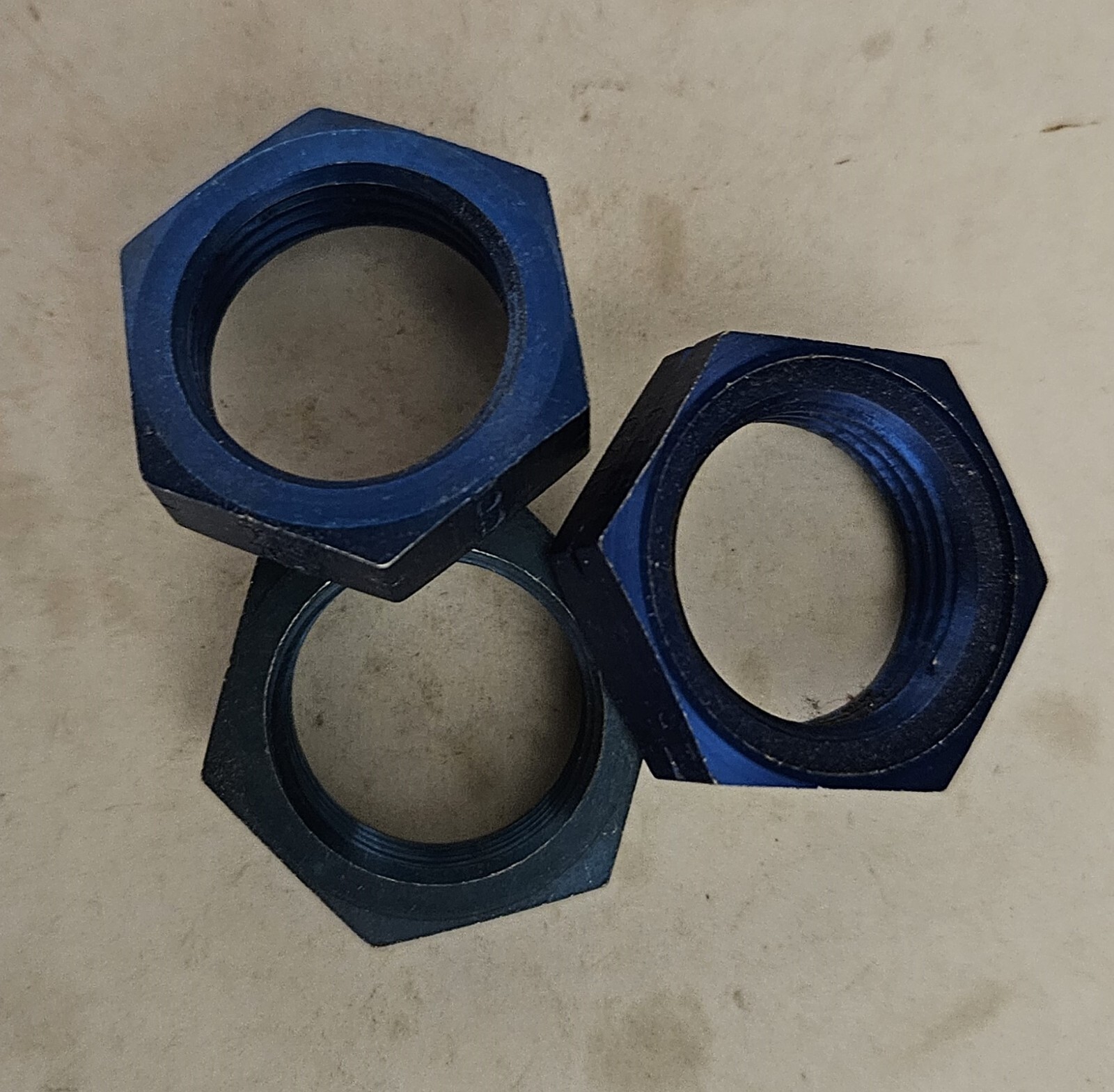 AN924-10D 5/8" Aluminum Bulkhead Fitting Nut 3 Ea.
