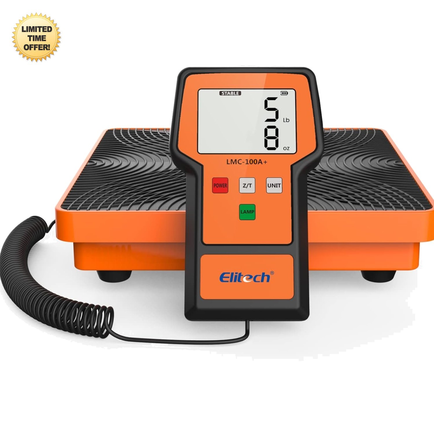LMC-100A+ Refrigerant Scale 220lbs Electronic Freon Charging Recovery Weighing