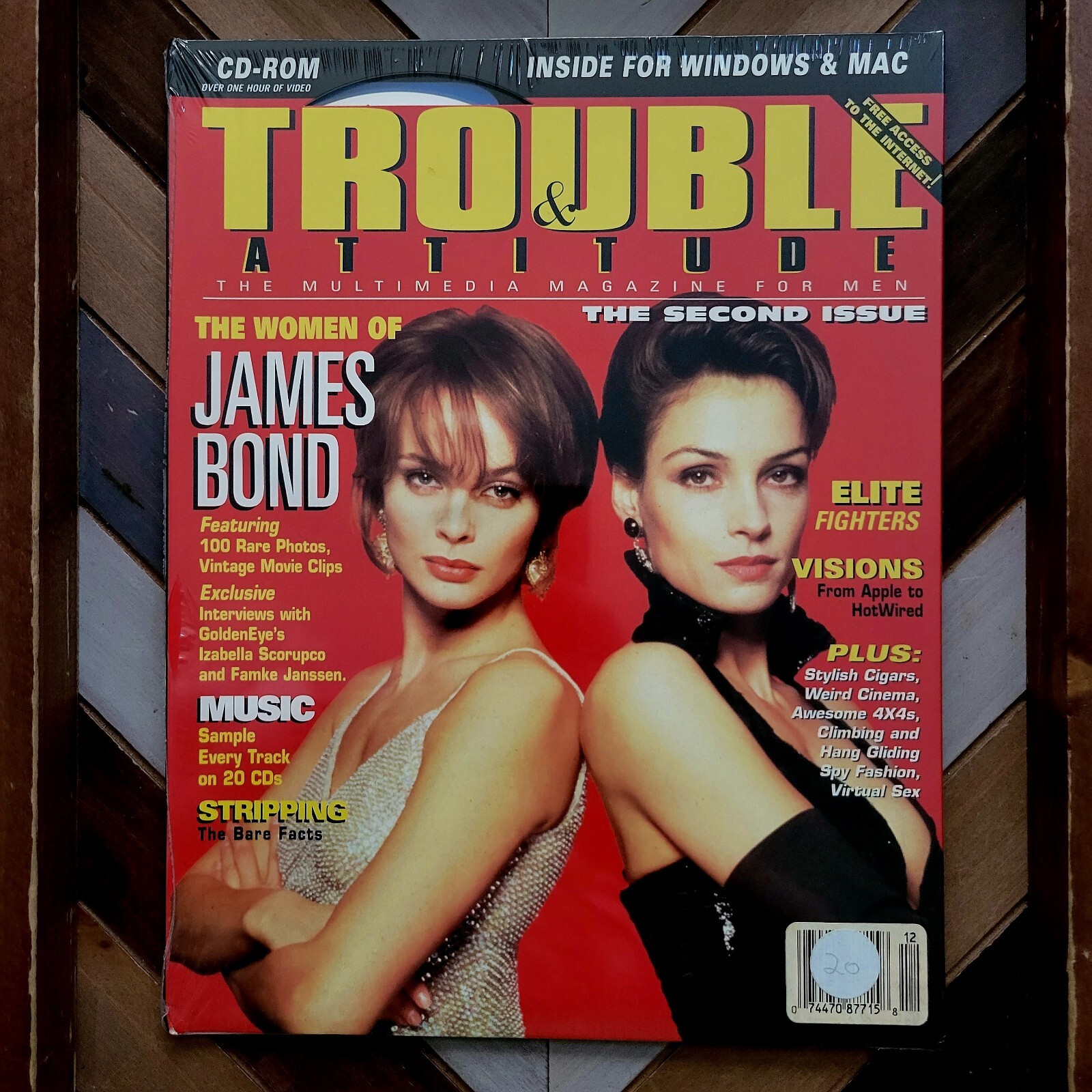 Trouble & Attitude #2: WOMEN Of JAMES BOND (CD-ROM 1995) Multimedia RARE Sealed