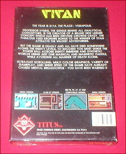 Titan for the Commodore Amiga 500 1000 2000 Computer NEW SEALED