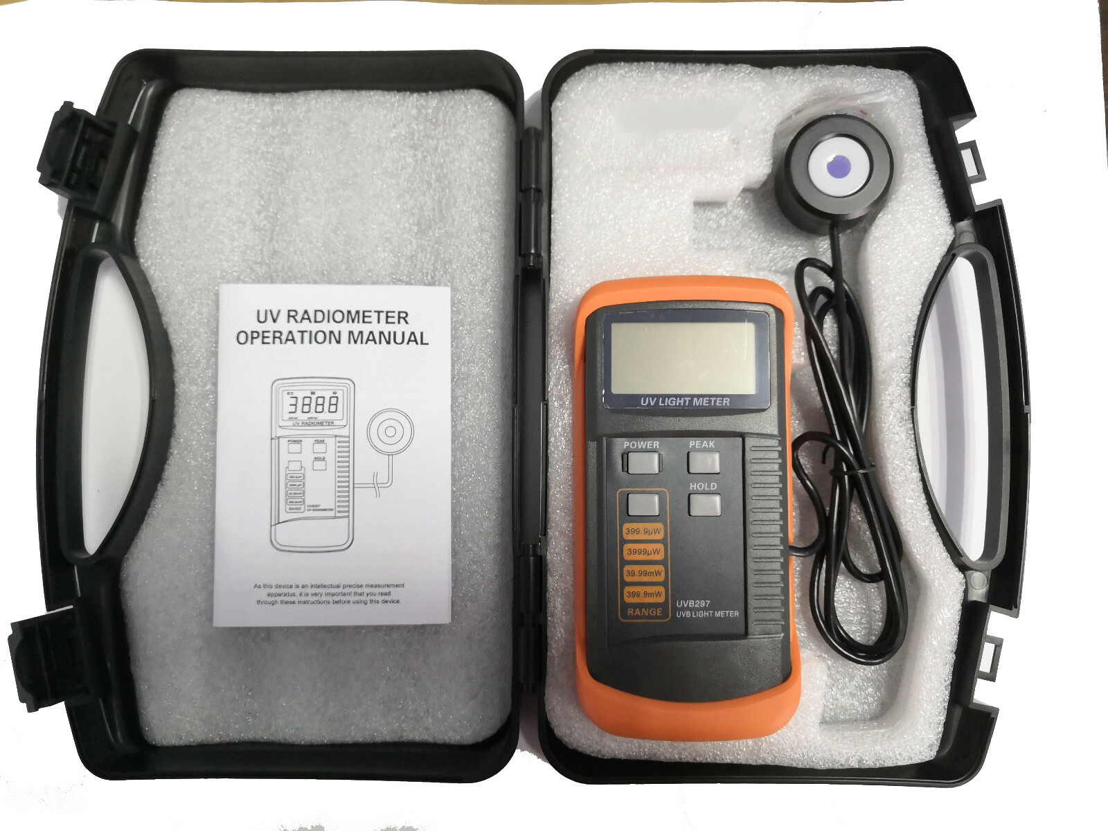 UV Meter UV Radiometer UV Light Meter UVB Meter with Wavelength Range 275~325nm