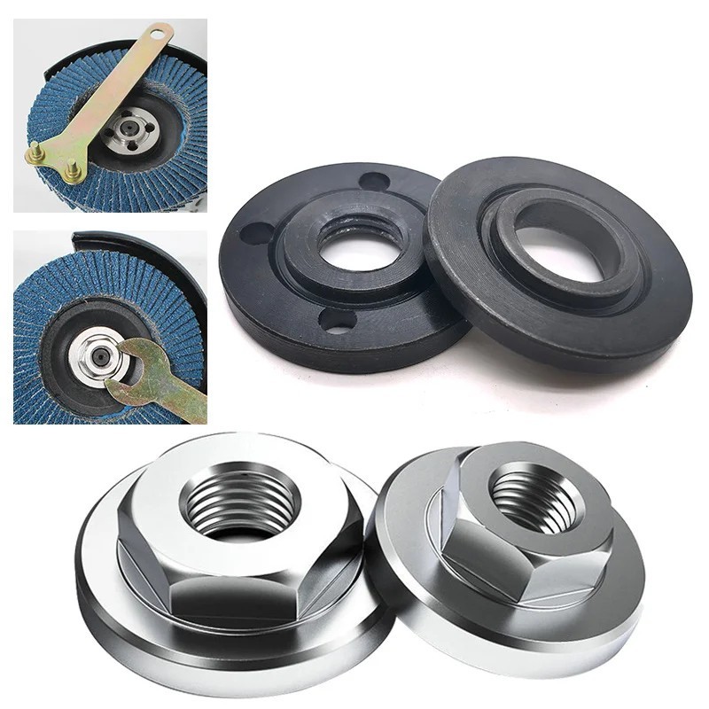 M10 M14 5/8-11 Angle Grinder Flange Nut Set Inner Outer Pressure Plate