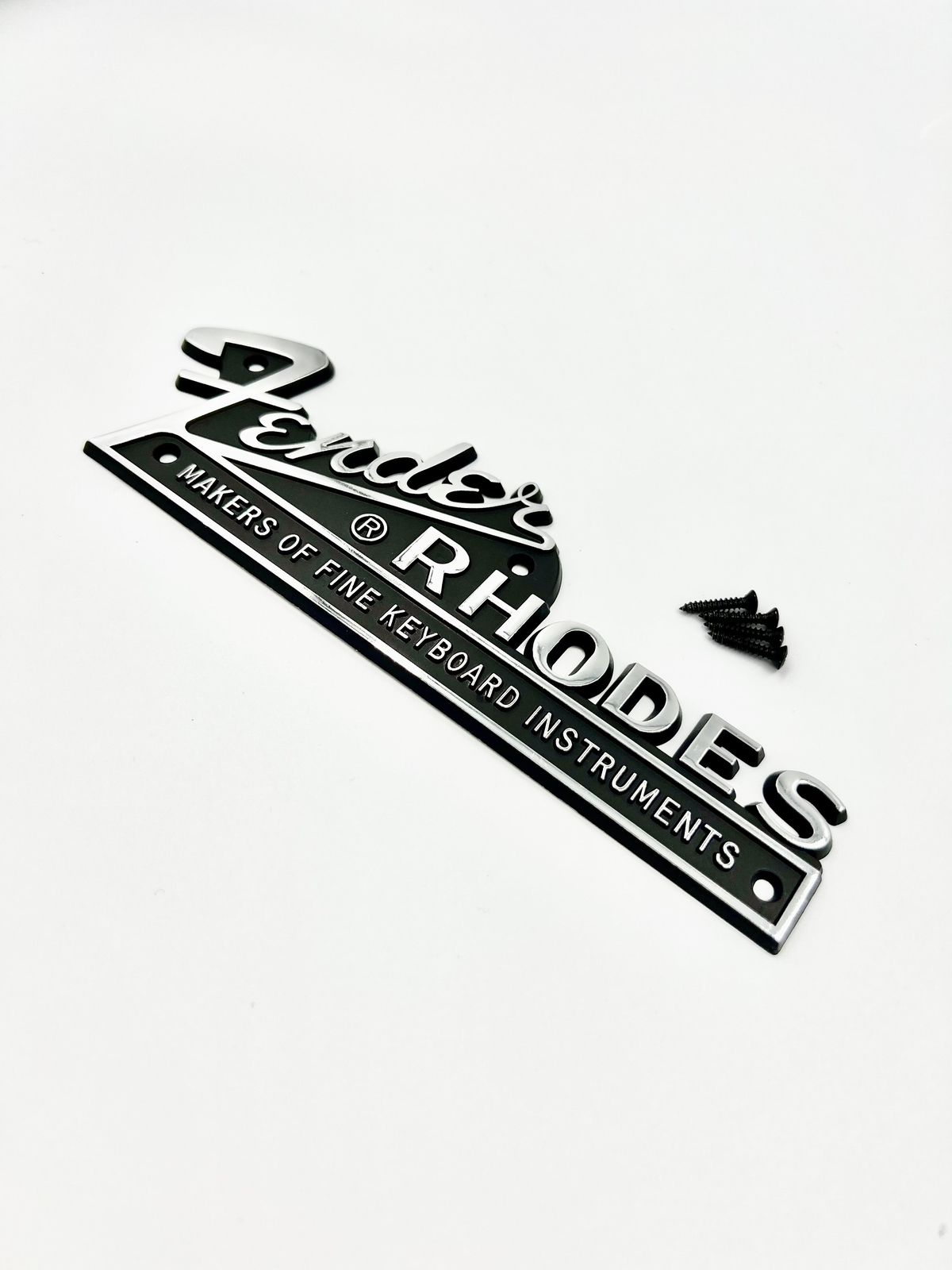 Fender Rhodes Large Rear Logo Electric Piano Replacement Badge