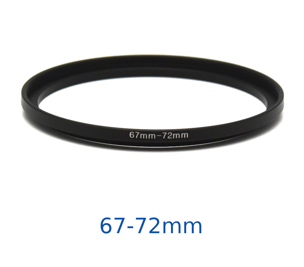 Lens filter adapter ring 67-72mm step-up DSLR Nikon Canon universal professional
